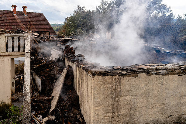 Professional Fire Damage Removal technician working in Ashburn, VA